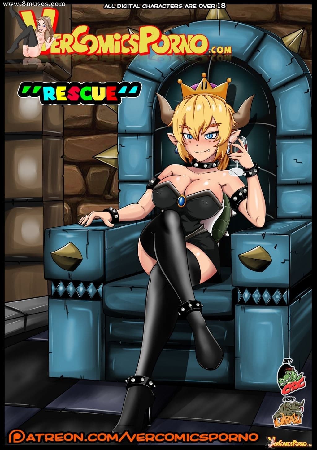 Bowsette Rescue - English cover